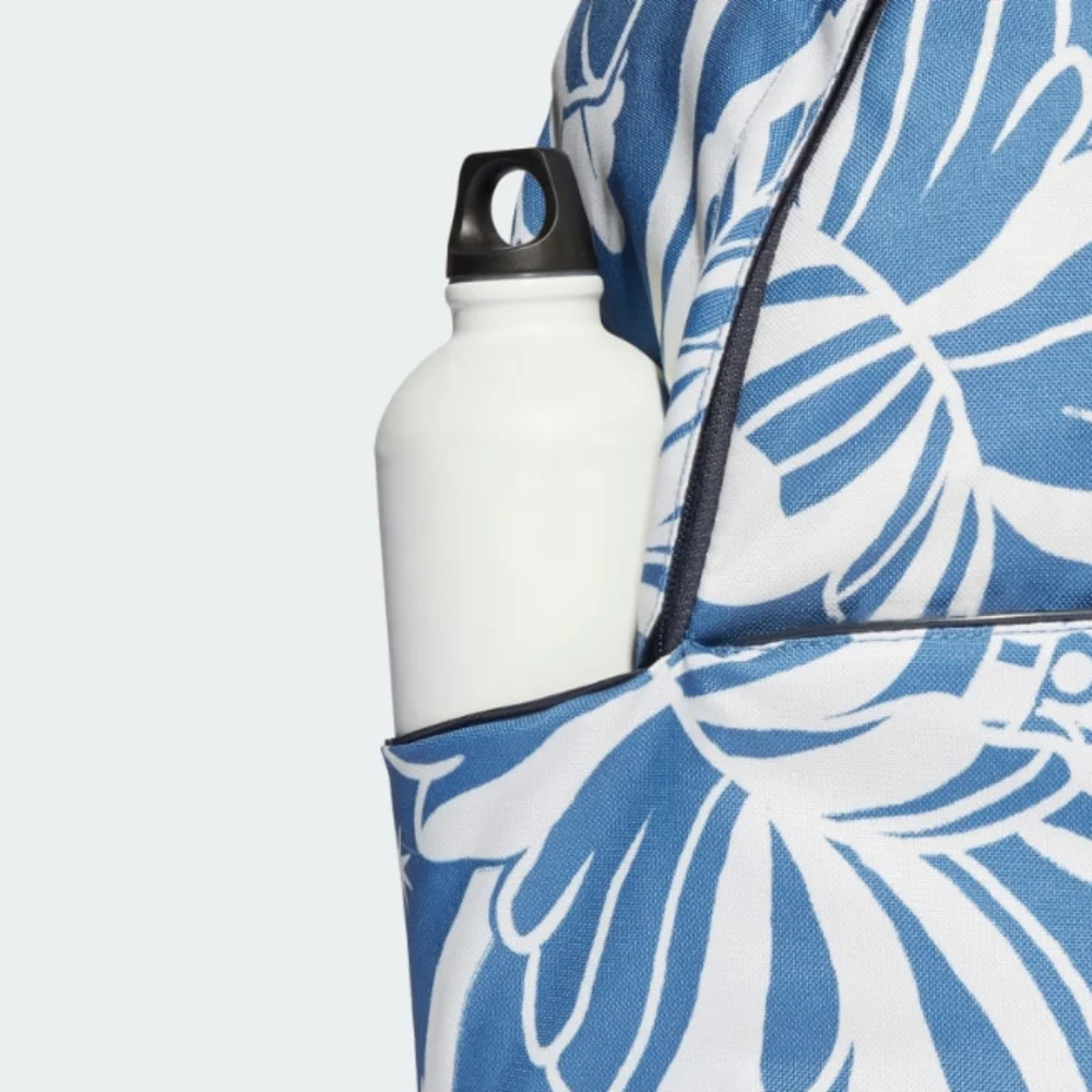 NWT FARM Rio Backpack Adidas Collaboration Botanical Print Blue And White